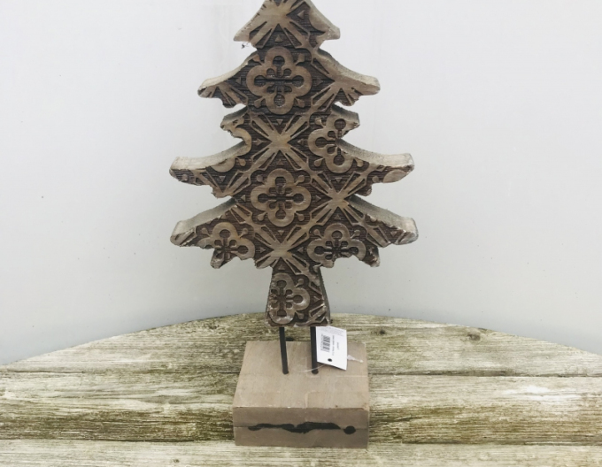 Dekorativer Holzbaum 31cm