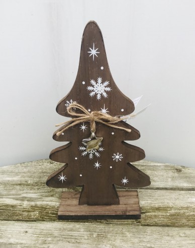 Dekorativer Holzbaum 28cm