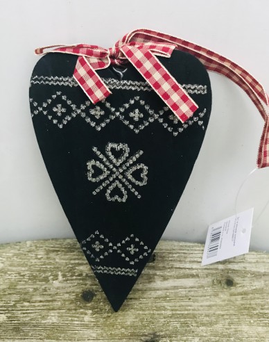 Dekoratives Herz aus Holz 14x9cm