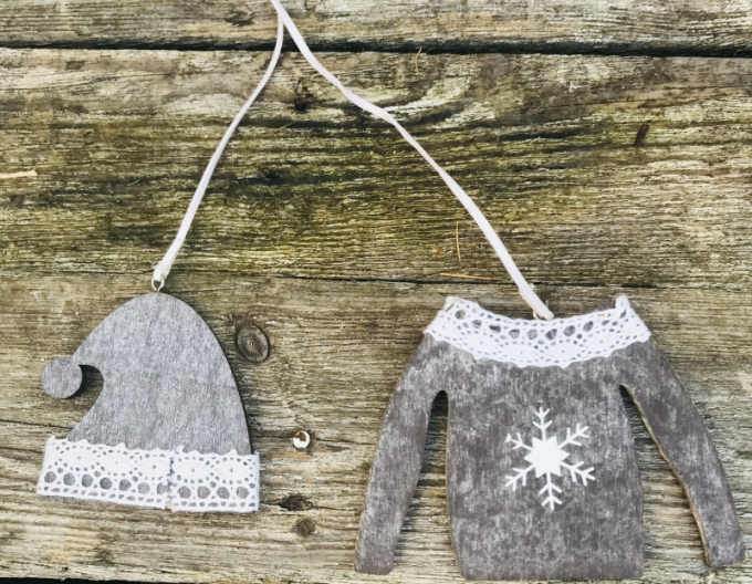 Holzornamente Pullover + Mütze