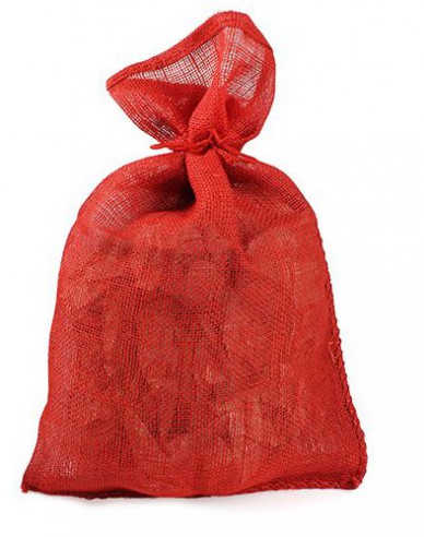 Jutebeutel rot 26x30cm