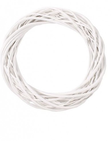 Weidenkranz weiß 25cm