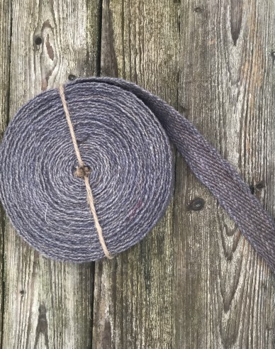 Juteband blau - braun 3cmx10m