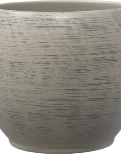 Keramischer  Pflanztopf grau groß Alberta