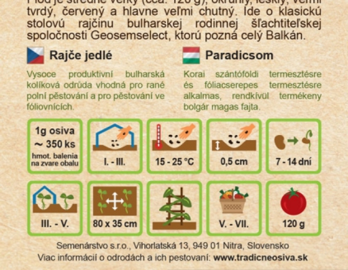 Stabtomate Balkán F1