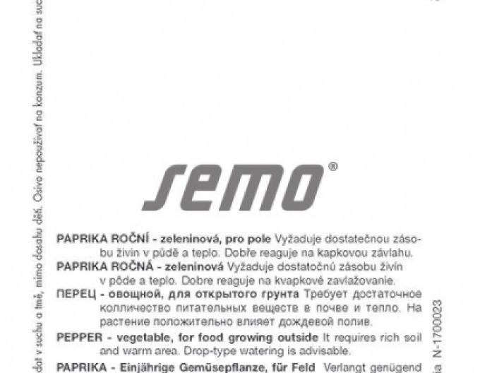 Saatgut Paprika einjährig Granova