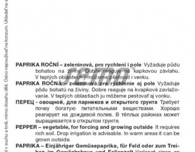 Semo Paprika Slávus F1