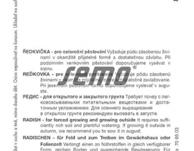 Semo Radieschen Tercia