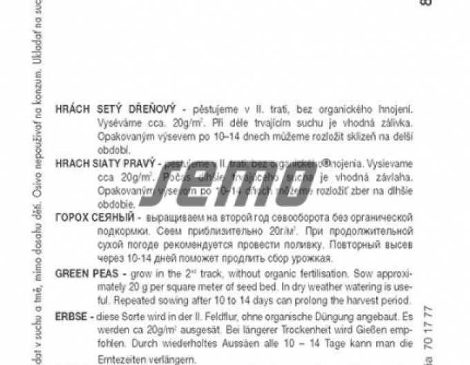 Semo Erbse Radovan 50g