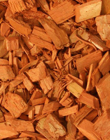 Floria Dekorative Holzspäne orange 70l