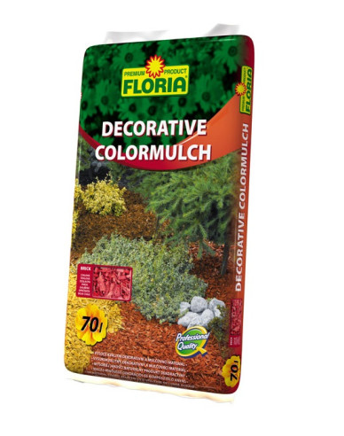 Floria Dekorative Holzspäne rot 70l