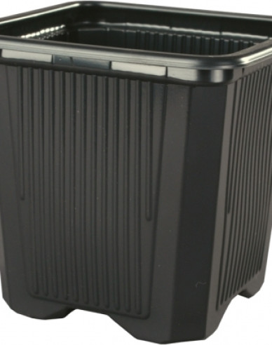 Quadratischer Blumentopf aus Kunststoff 7x7x8 - 10St.