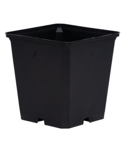 Quadratischer Blumentopf aus Kunststoff 13x13x13