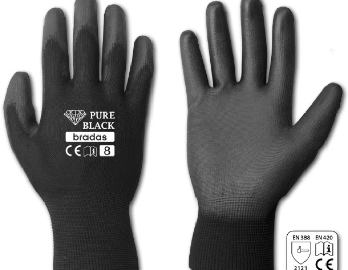 BRADAS PURE BLACK Arbeitshandschuhe