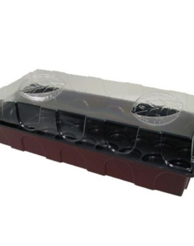 Grunt - Zimmergewächshaus ohne Torfquelltabs für 24St.