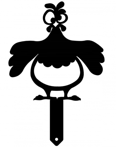 Gartenstecker - Henne 15cm