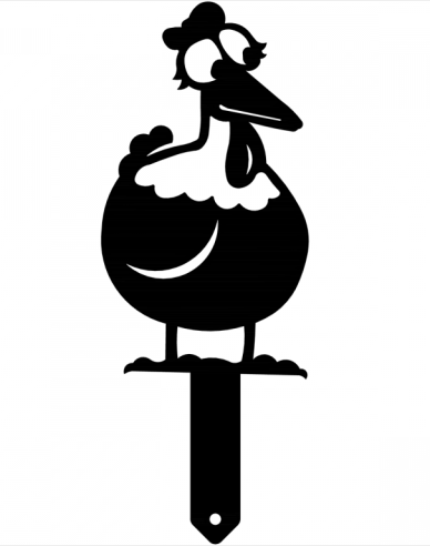 Gartenstecker - Hahn 30cm