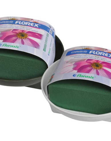 OASIS Schale mit Masse - grün, Ø 15,5 cm