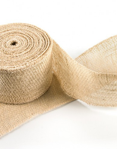 Juteband natur 10cmx1m - Meterware