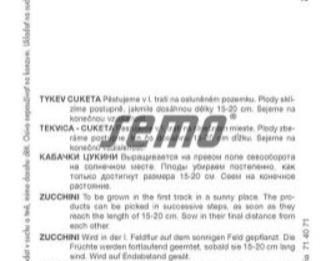 Semo Zucchini Ambassador F1