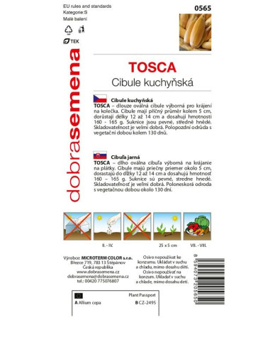 Dobrá semená Zwiebel Tosca