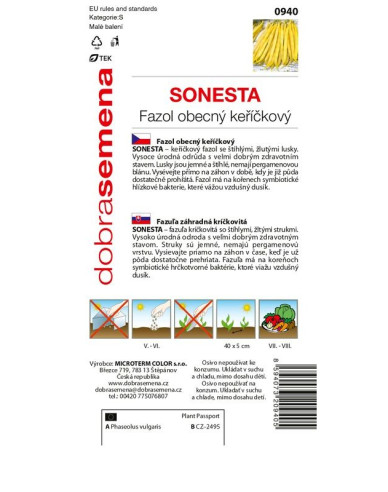 Dobrá semená Buschbohne Sonesta