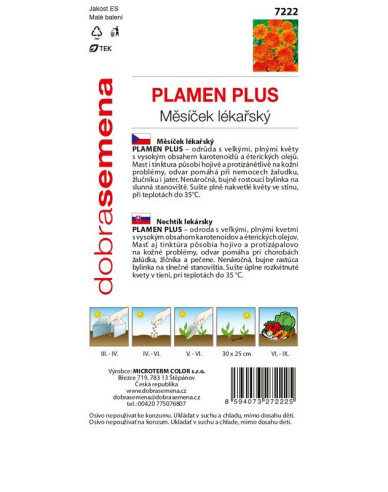 Dobrá semená Ringelblume Plamen Plus