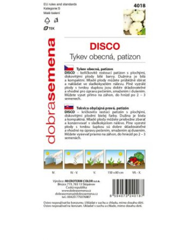 Dobrá semená Patisson Disco