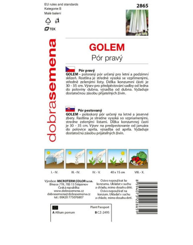 Dobrá semená Lauch  Golem