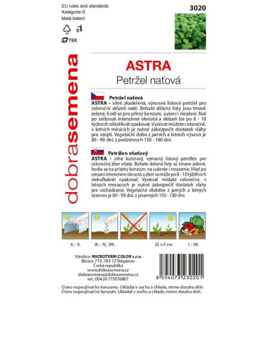 Dobrá semená Petersilie Astra