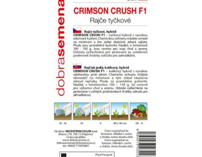 Dobrá semená Stabtomate Crimson Crush F1