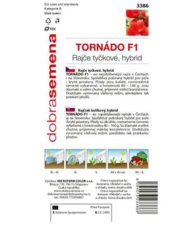 Dobrá semená Stabtomate Tornado F1