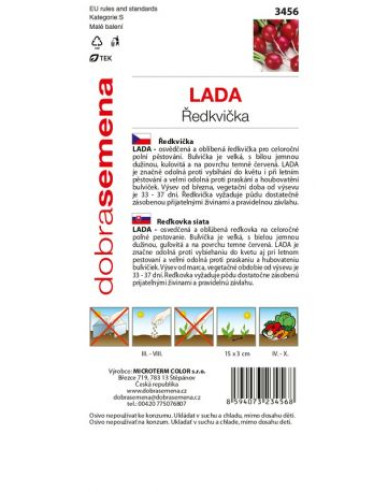 Dobrá semená Radieschen Lada