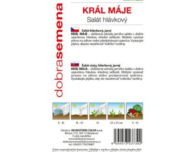 Dobrá semená Frühjahrssalat „Král máje I.“