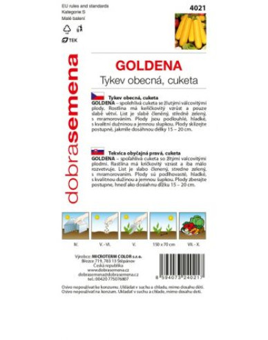 Dobrá semená Zucchini Goldena