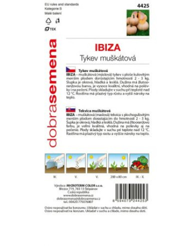 Dobrá semená Muskatkürbis Ibiza