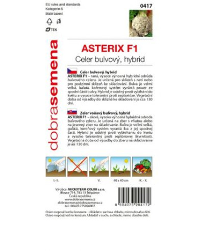 Dobrá semená Knollensellerie Asterix F1