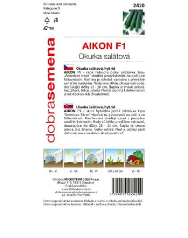 Dobrá semená Salatgurke Gurke Aikon F1
