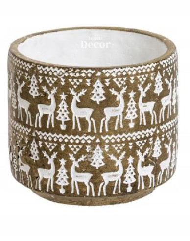 Weihnachtlicher Topfbehälter  ART 18552