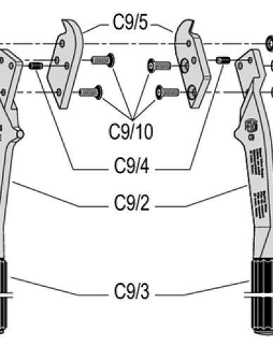 FELCO C9 zweihändige Zange