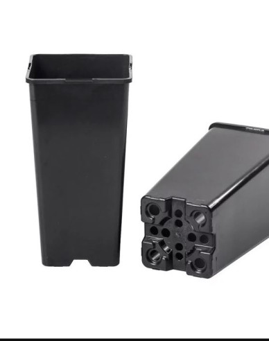 Kunststoff-Blumentopf quadratisch 2l, 11 x 21,5 cm