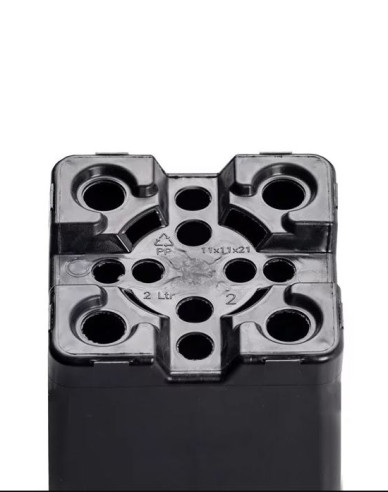 Kunststoff-Blumentopf quadratisch 2l, 11 x 21,5 cm