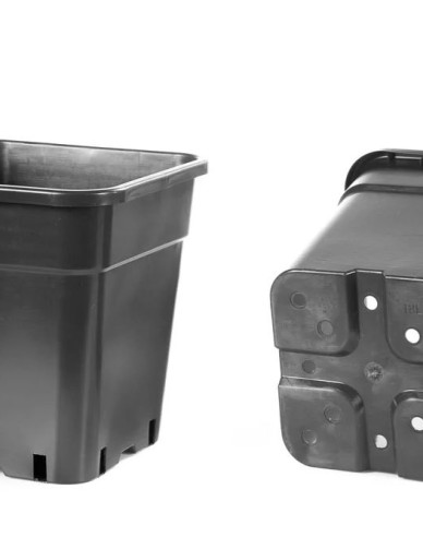 Quadratischer Blumentopf aus Kunststoff 18L, 30 x 31 cm