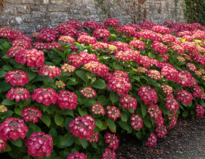 Gartenhortensie Dark Angel