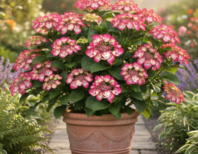Gartenhortensie Dark Angel