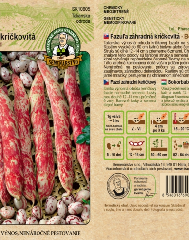 Buschbohne Borlotto rot