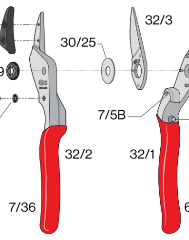 FELCO 32 Amboss-Schere