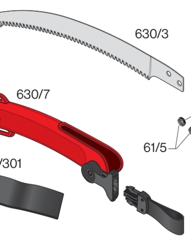 FELCO 630 Säge mit gebogenem Blatt 33 cm