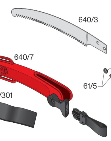 FELCO 640 Gebogenes Sägeblatt (27cm)