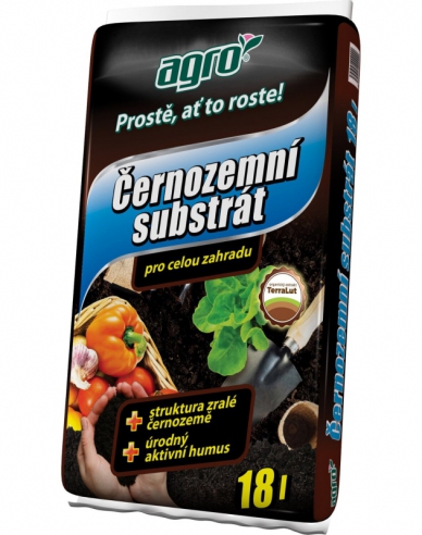 AGRO Schwarzes Bodensubstrat für den Garten 18l